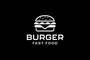 Burger Logo, Fast Food, a Branding & Logo Template by brandphant