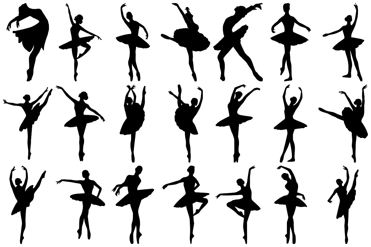 Ballet Silhouettes AI EPS PNG, an Education Illustration by FrankiesDaughtersDesign (Photo 2 of 5)