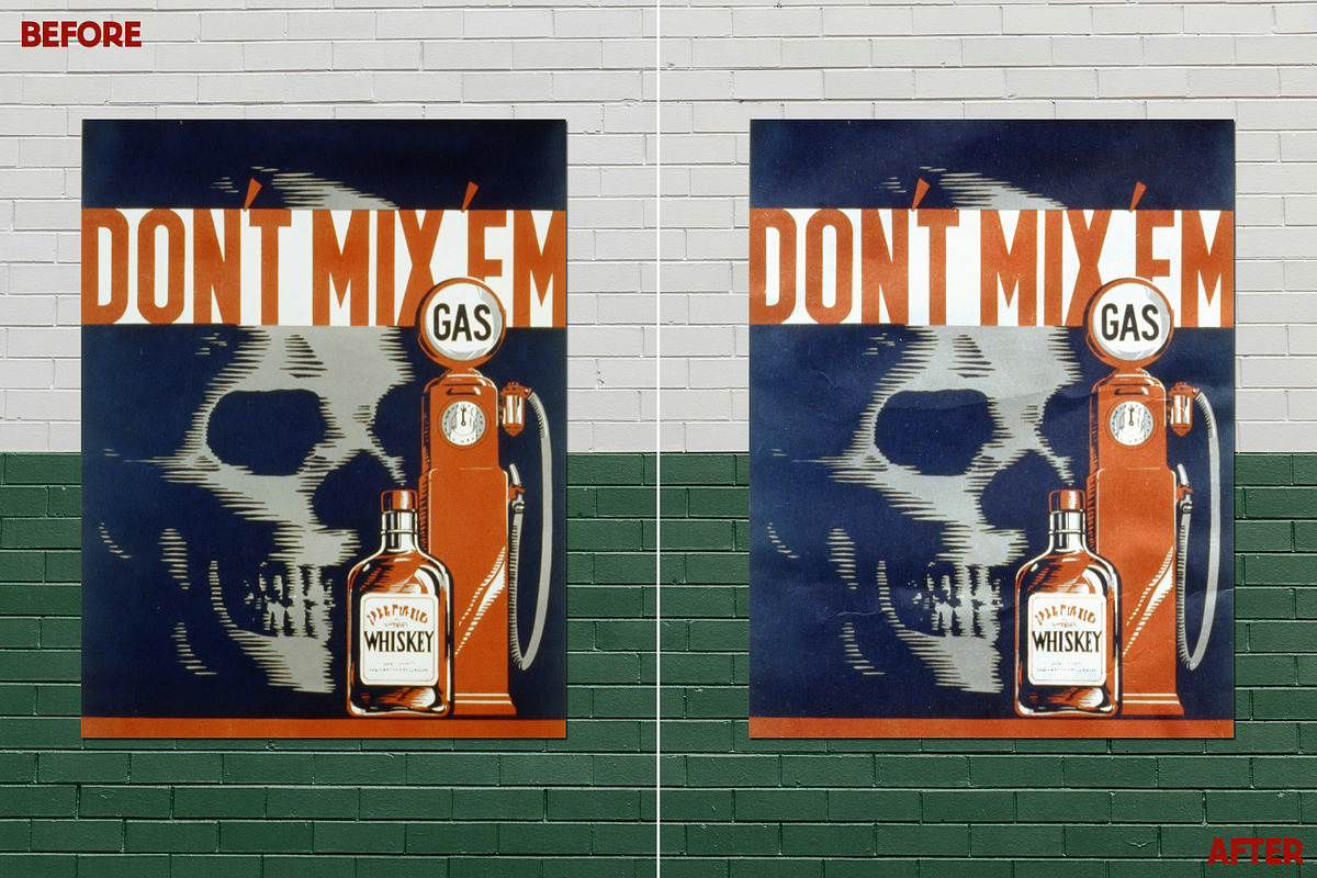 100 Retro Poster Textures, a Texture Graphic by Bart Wesolek (Photo 2 of 10)