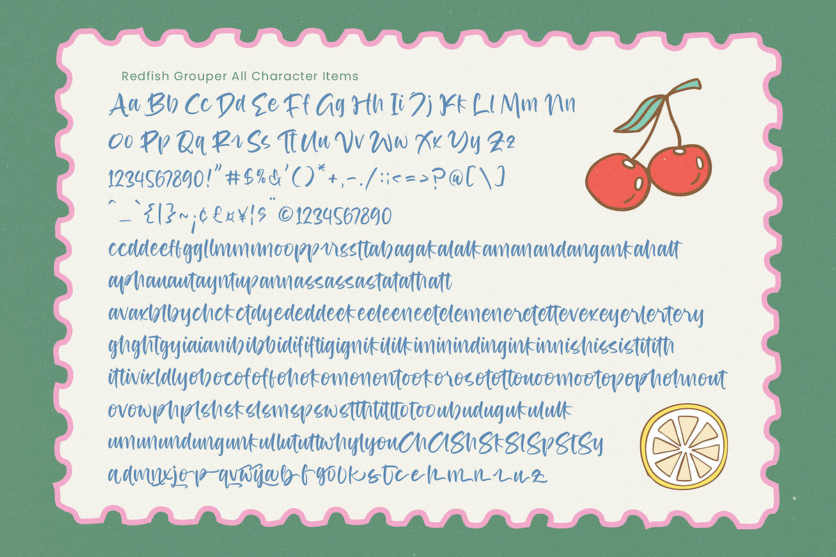 Redfish Grouper Bold Modern Handwr, a Script Font by stylishtype.co (Photo 19 of 20)