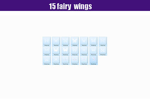 15 Fairy Wings, Photoshop Overlay