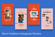 Retro Fashion Instagram & Canva, a Social Media Template by Attype (Thumbnail 2 of 4)