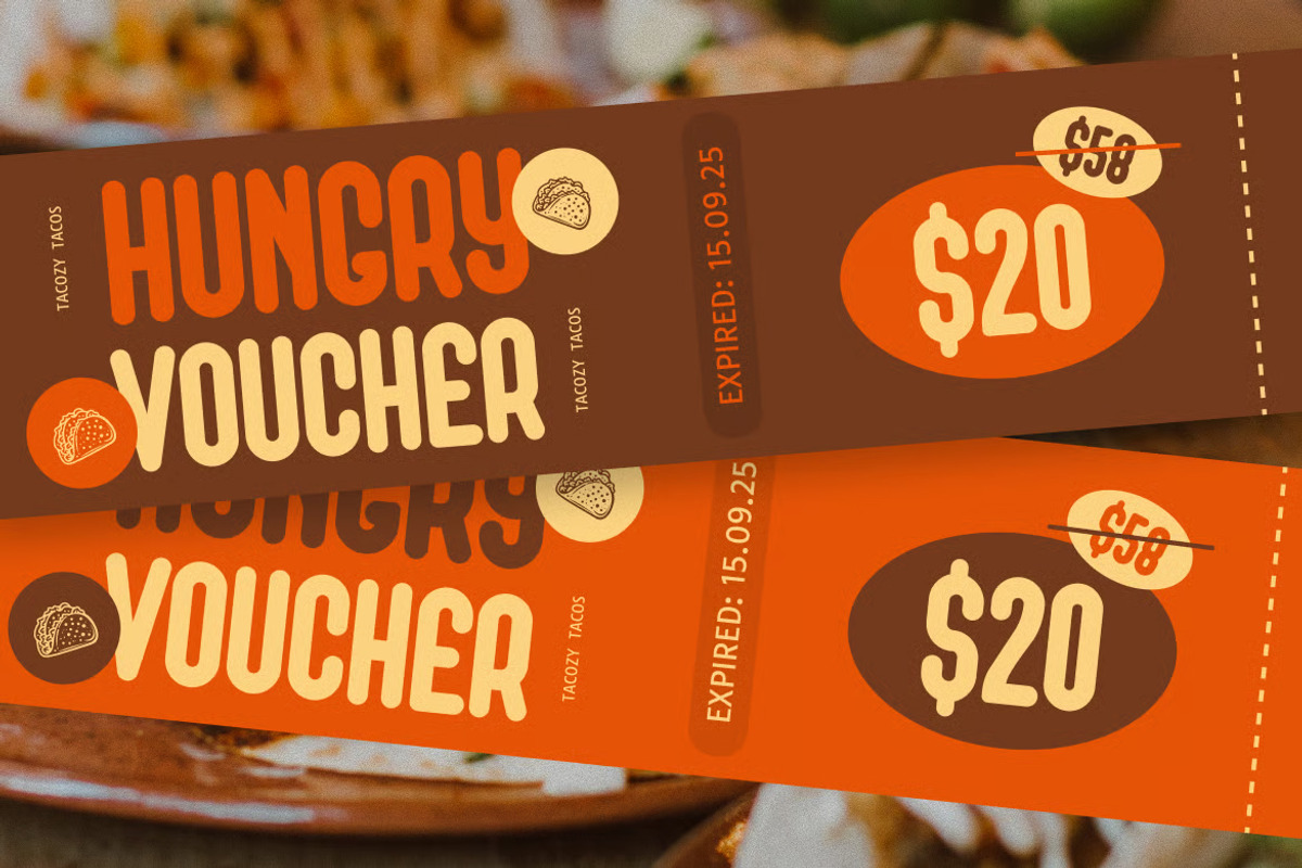 Tacozy – Playful Food Display Font, a Sans Serif Font by Brand Earth (Photo 4 of 7)