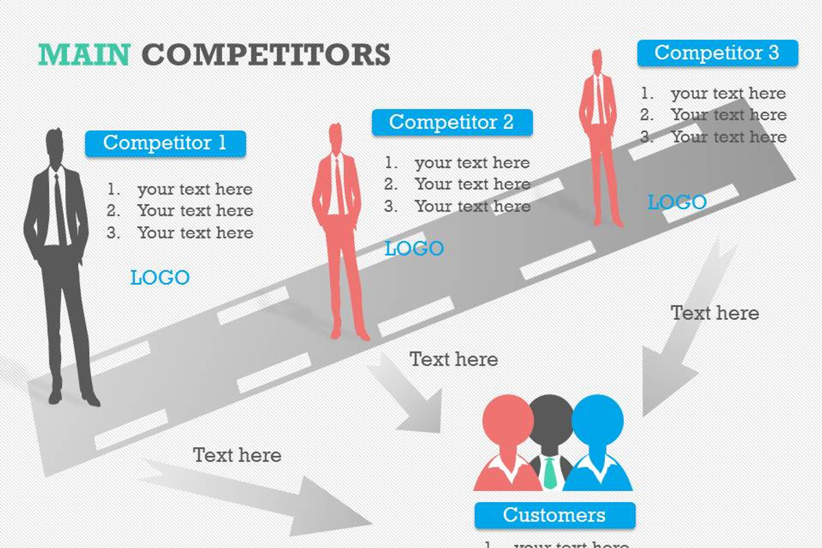 Main Competitors PowerPoint Template, a Presentation Template by Yes Presentations (Photo 10 of 26)