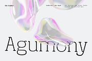 Agumony, a Sans Serif Font by din-studio.com (Thumbnail 1 of 13)
