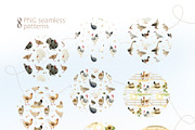 Poultry Yard Watercolors Farm Birds, an Animal Illustration by Elena Malgina Clipart (Thumbnail 4 of 7)