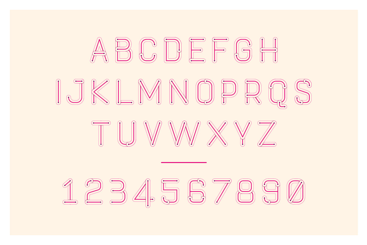 Compact Line Typeface, a Sans Serif Font by Neo-Neon Studio (Photo 11 of 14)