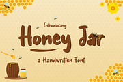 Honey Jar - a Handwritten Font, a Handwritten Font by Typefactoryco (Thumbnail 1 of 10)