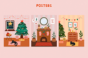 Cute Christmas vector clipart, a Decorative Illustration by viktoriiavk (Thumbnail 6 of 7)