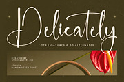 Delicately Stylish Handwritten Font, a Serif Font by stylishtype.co (Thumbnail 1 of 20)