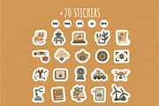 Technology Education Clipart Set, an Education Illustration by Palau (Thumbnail 10 of 10)
