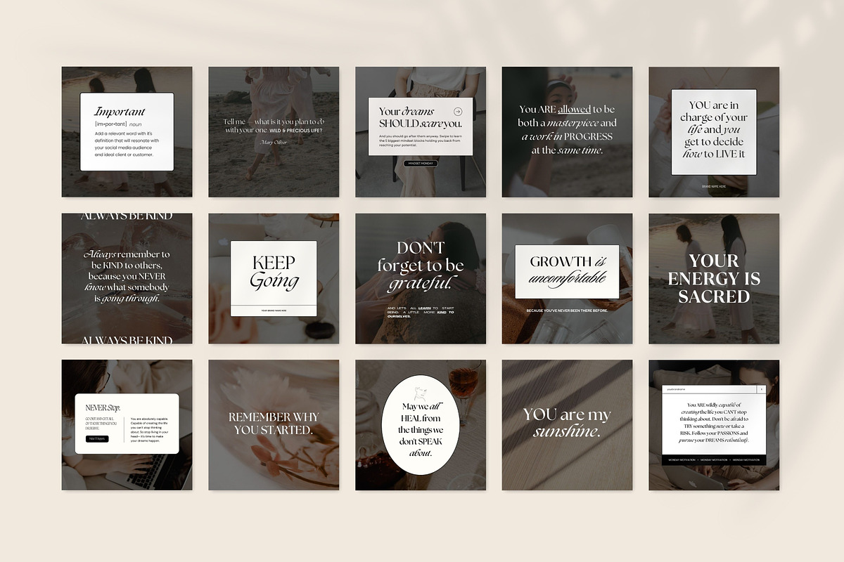 Aesthetic Instagram Quotes Canva, a Social Media Template by Fallon Gerst (Photo 9 of 11)