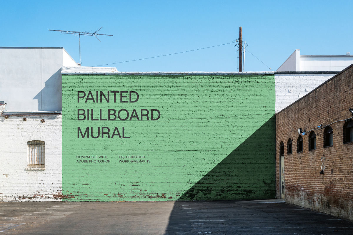 Parking Lot Mural Billboard Mockup, a Mockup by Area Mockups (Photo 1 of 5)