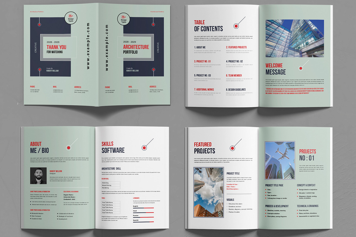 New Architecture Portfolio Template, a Brochure Template by MightyDesign (Photo 2 of 6)