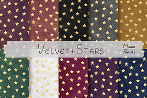 Velvet Stars Pattern