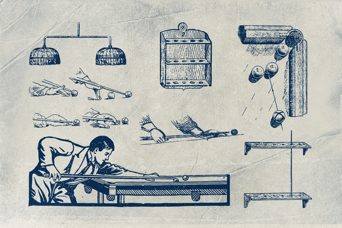 Retro billiards, an Illustration by Retro Machine (Photo 6 of 7)