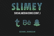 Slimey Social Media Icons, an Icon by Aurum Creative (Thumbnail 3 of 7)