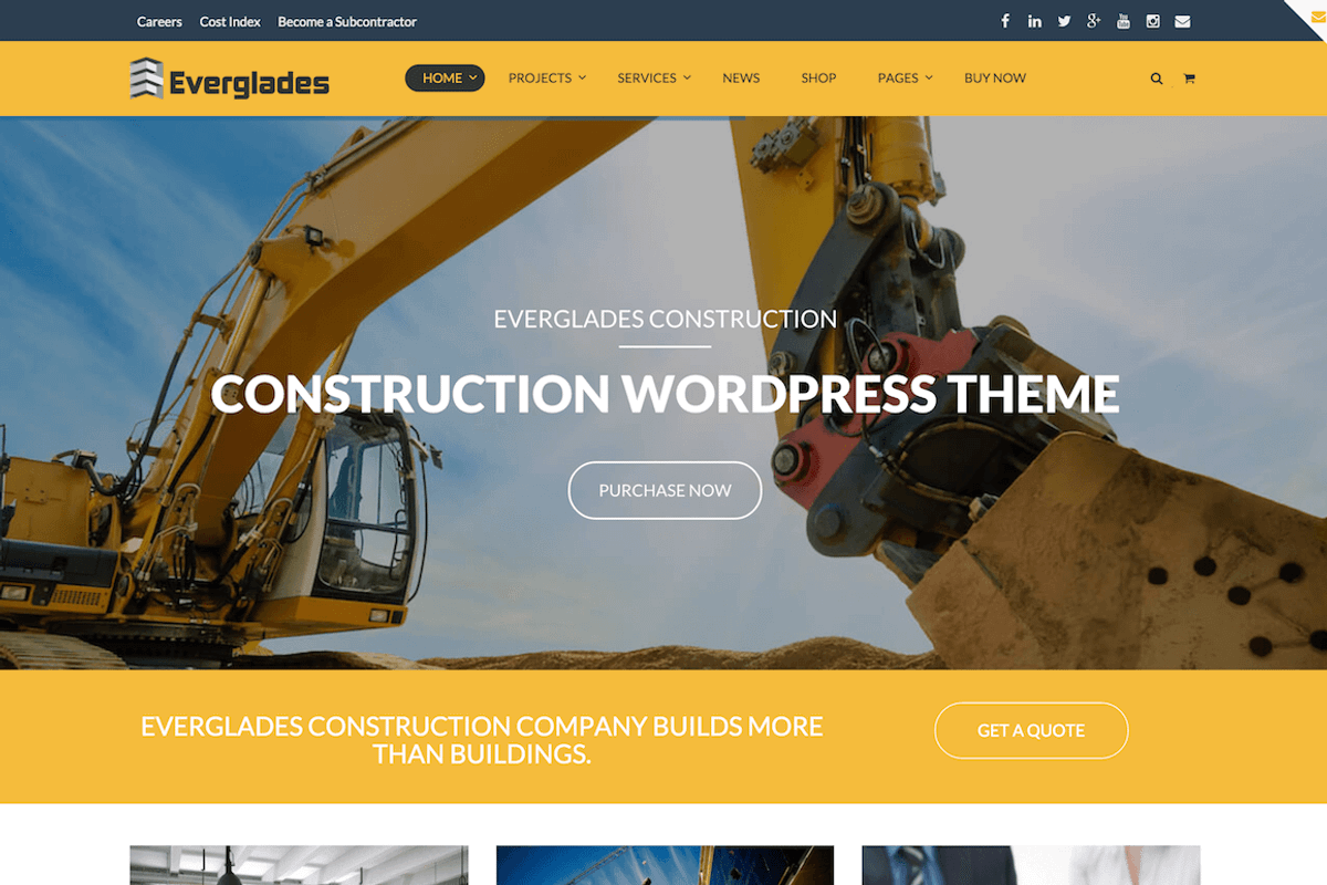 Construction WordPress Theme, a WordPress Template by CIAOThemes (Photo 3 of 5)