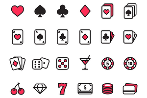 Gambling And Casino Icons