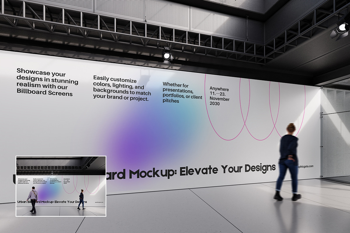 Urban Billboard Mockup, an Advertising Mockup by PixelPiknik (Photo 1 of 5)