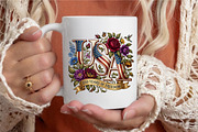 USA 250 Years of Freedom Floral PNG, an Illustration by designcity5 (Thumbnail 4 of 4)