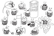 Cartoon bumblebees characters, an Illustration by Red_cat (Thumbnail 10 of 10)