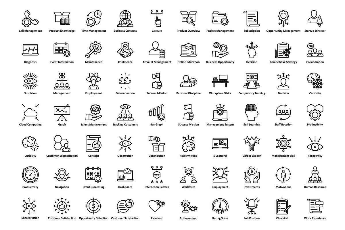 1275 Business Startup Line Icons, an Outline Icon by Vector Portal (Photo 18 of 20)