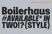 Boilerhaus - Hybrid Geometric Sans, a Sans Serif Font by Shapespired Design (Thumbnail 2 of 13)