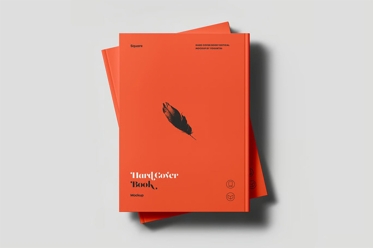 Hard Cover Vertical Book Mock-up, an Advertising Mockup by zippypixelstudio (Photo 11 of 14)