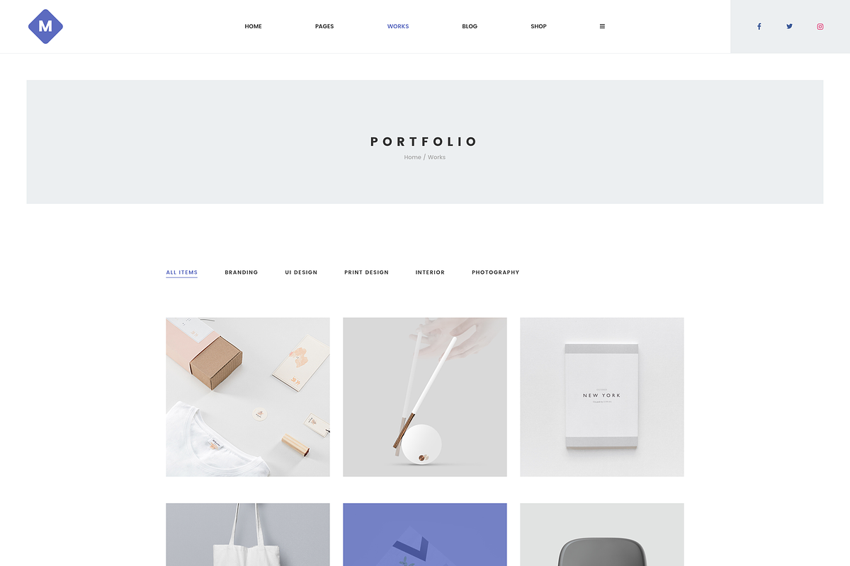 M - Minimal Portfolio Template, a Landing Page Template by bigpsfan's SHOP (Photo 5 of 18)