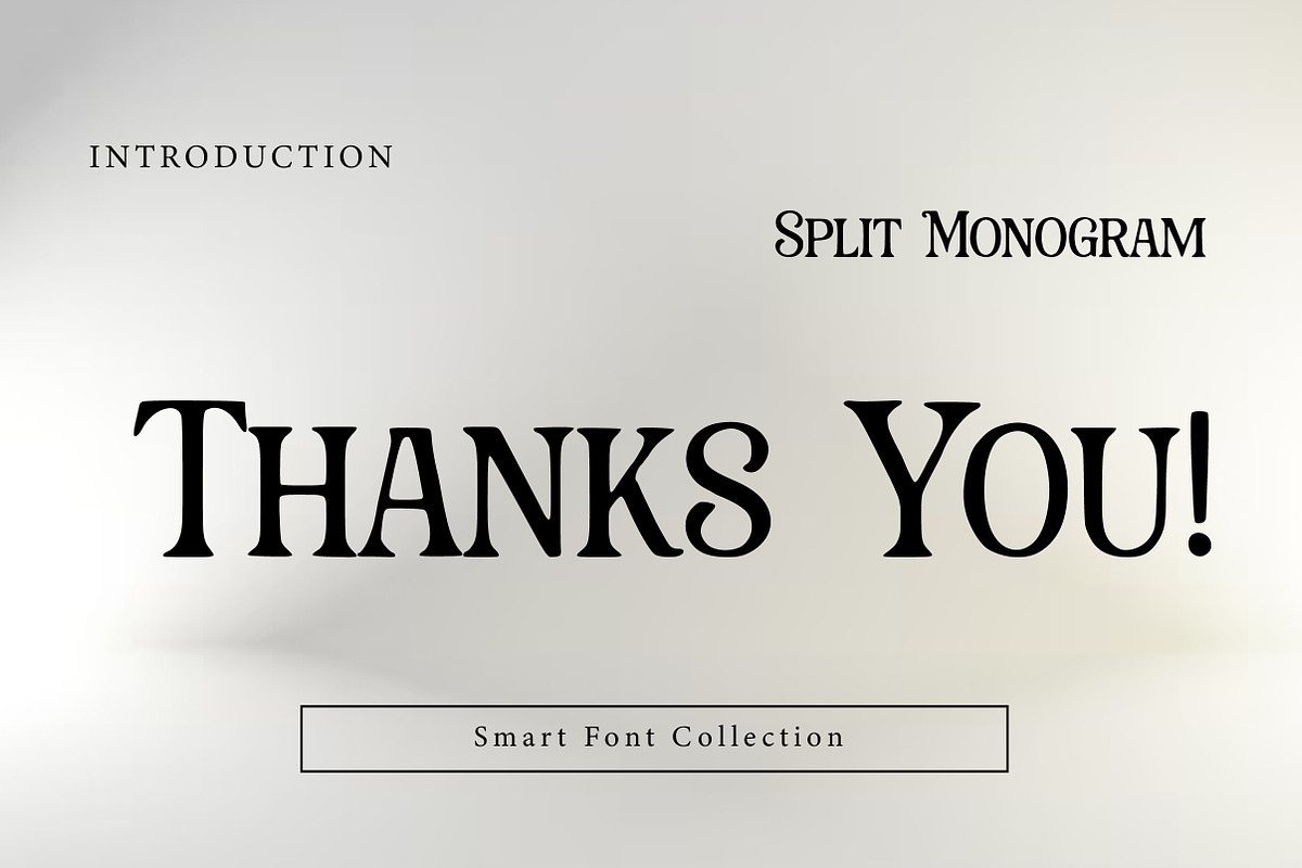 Split Monogram, a Serif Font by Wow Magic (Photo 3 of 3)