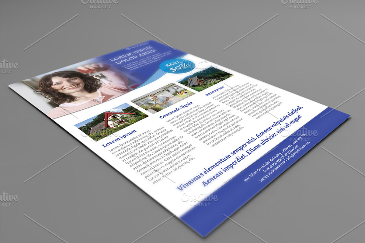 Multipurpose Flyer with 4 variations, a Flyer Template by Illusiongraphic