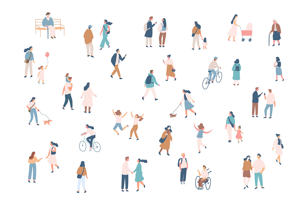100+ People silhouette vector set, a Person Illustration by Vector_Art (Photo 9 of 12)