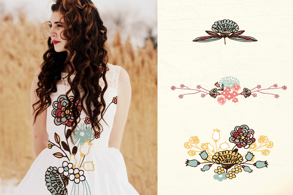 Washed Colors Flowers, a Decorative Illustration by Bloomart Studio (Photo 3 of 5)