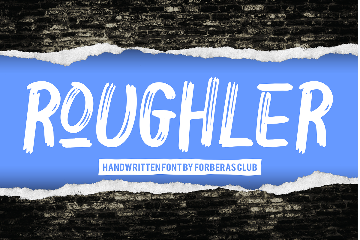 Rougher, a Script Font by Forberas Club (Photo 1 of 10)
