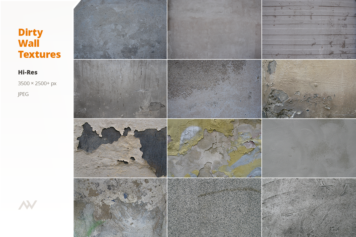 30 Dirty Wall Textures preview 3