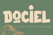 Dociel Playful Display Font, a Sans Serif Font by Maulana Creative (Thumbnail 1 of 7)