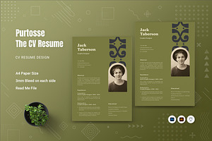 Purtosse - Resume Template, a Resume Template by Fannan Studio