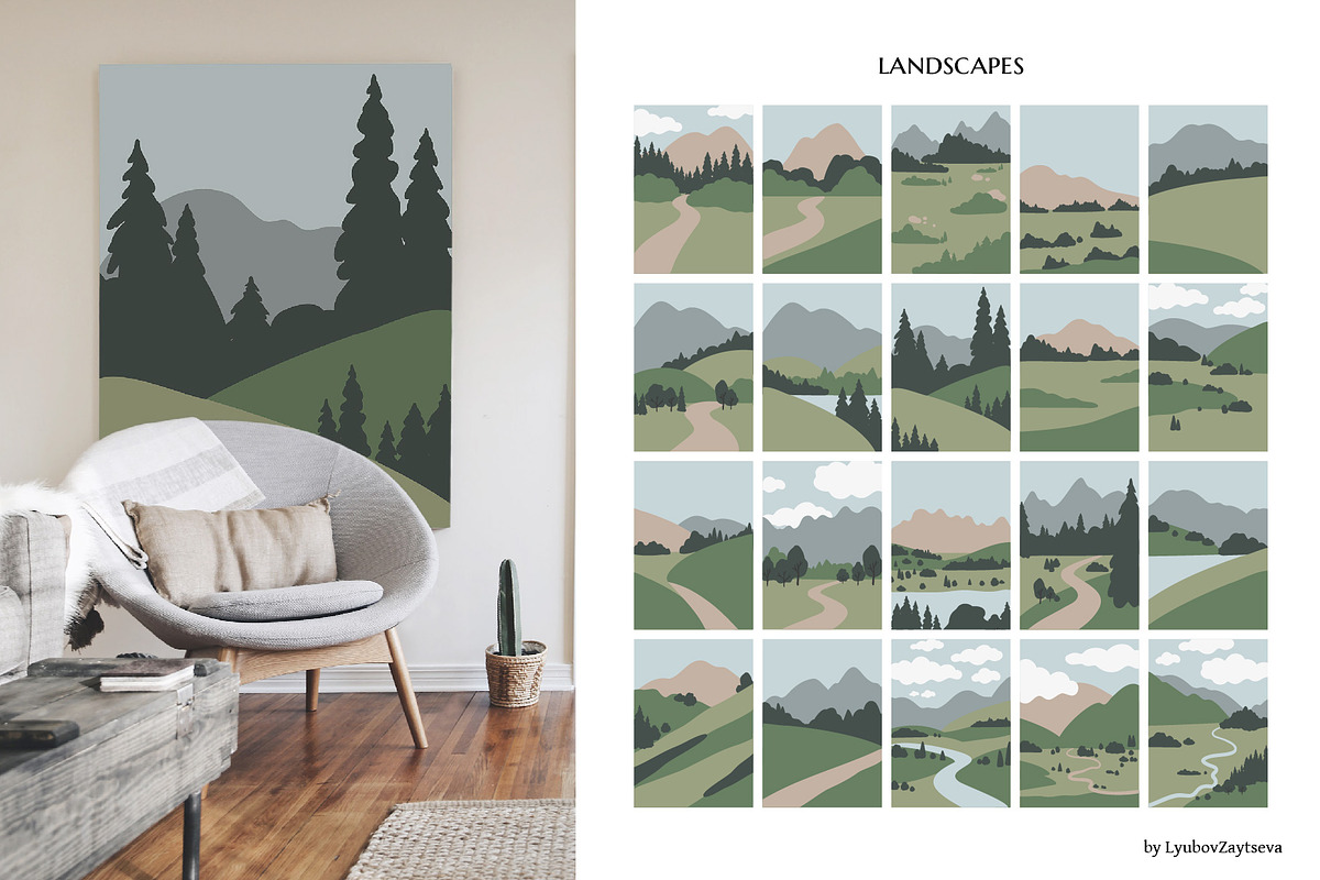 Mountain trip | landscape creator, a Decorative Illustration by LyubovZaytseva (Photo 9 of 16)