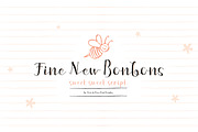 Fine New Bonbons font family, a Script Font by Tour de Force FF (Thumbnail 1 of 7)