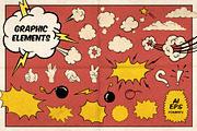 Marvelous Vintage Comics Bundle, a Brushes & More by pixelbuddha.net (Thumbnail 9 of 13)