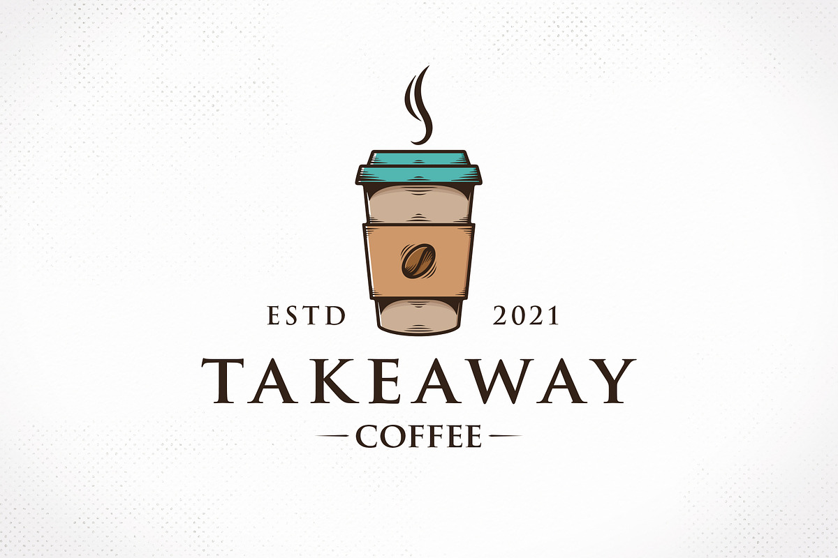 Takeaway Coffee Logo Template, a Branding & Logo Template by vectorwithin (Photo 1 of 3)