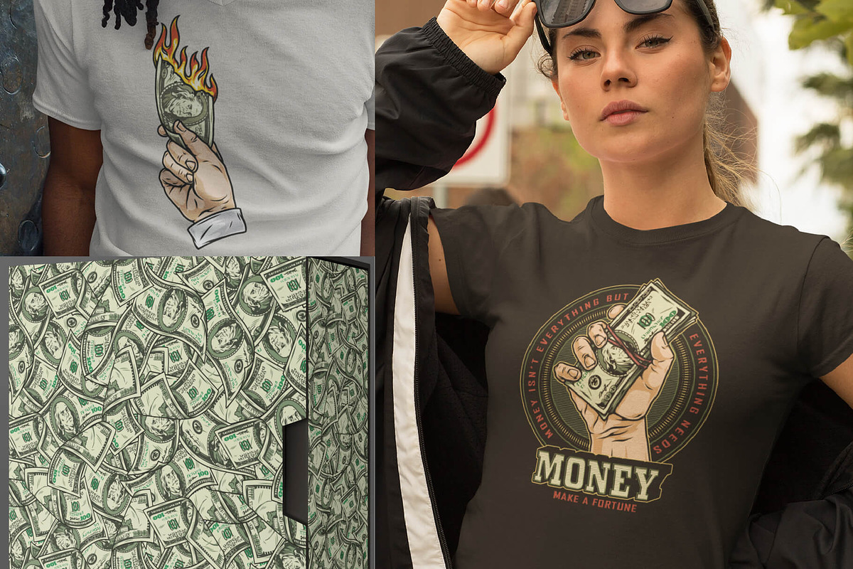 Money vector illustrations, a Branding & Logo Template by DGIM studio (Photo 4 of 5)