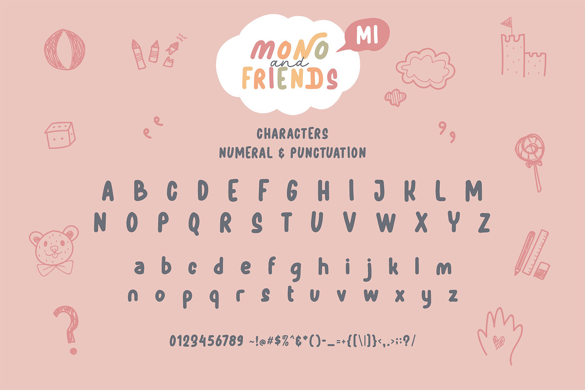 Mono and Friends, a Script Font by alit design (Photo 6 of 20)