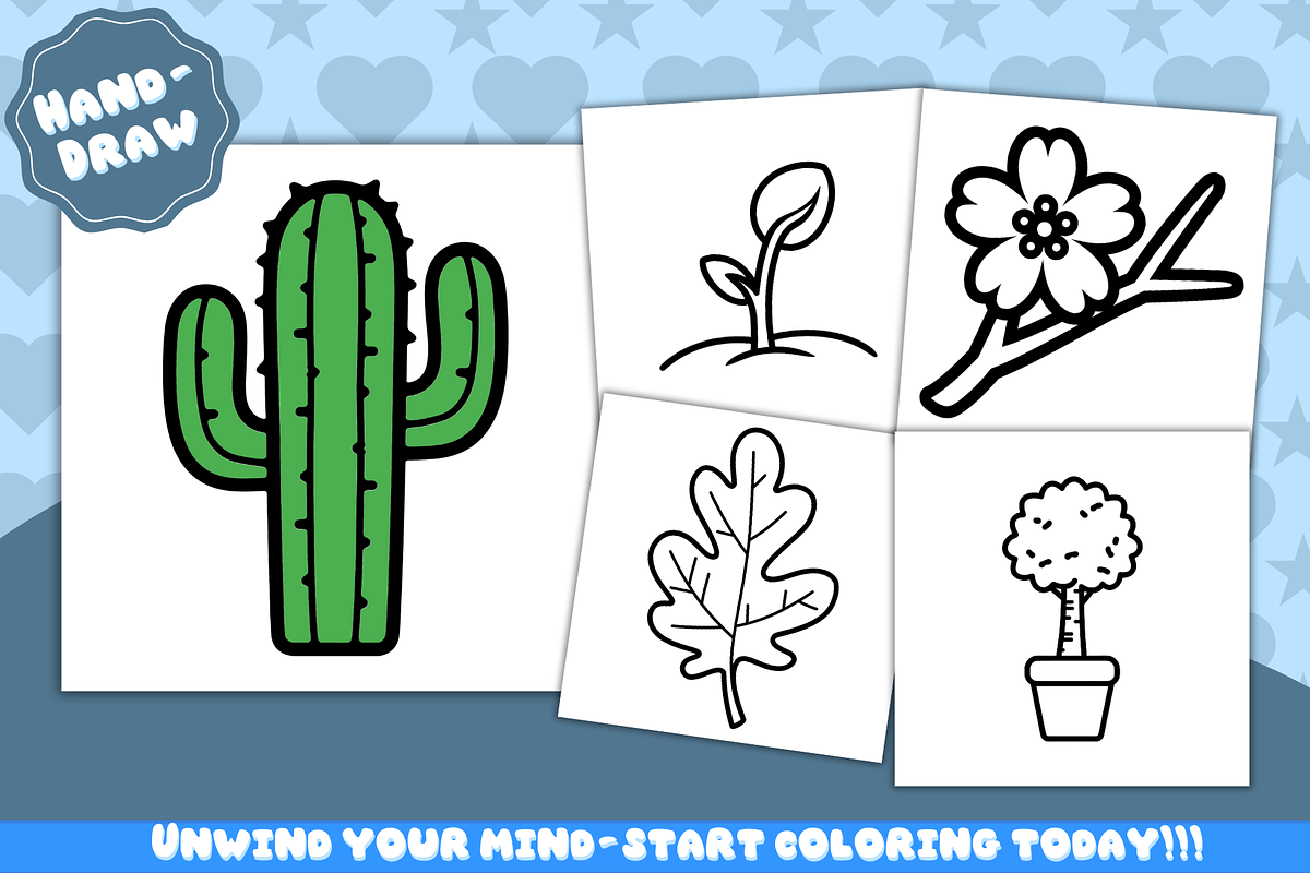 60 Cute Objects Coloring Pages, an Education Illustration by FunFact (Photo 3 of 5)