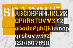 Sparque - Stencil Font