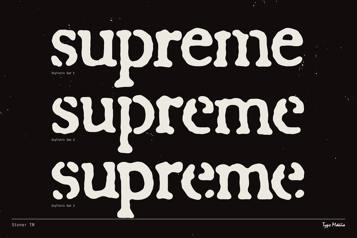 Stoner TM – Distressed Dynamic Font, a Serif Font by Type Mania (Photo 5 of 11)