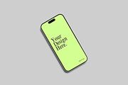 iPhone 16 Pro Mockup, an iPhone Mockup by Graphiculon (Thumbnail 4 of 11)