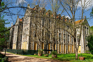 Old historic building surrounded by nature in Caldas da Rainha, Portugal, a Photo by AS photostudio