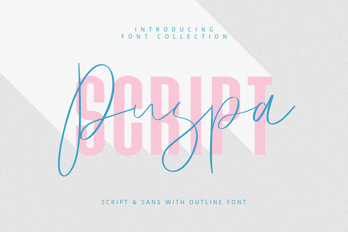 Puspa Script Sans Font, a Script Font by Maulana Creative (Photo 1 of 10)